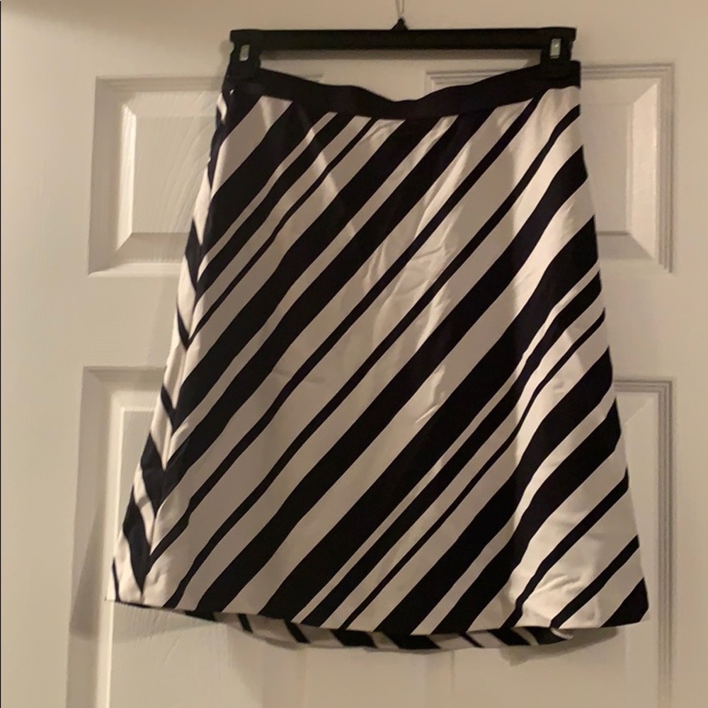 Black & White Striped Skirt